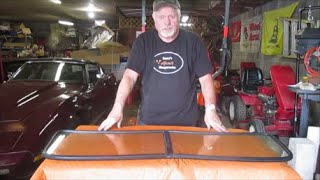 49 Chevy Truck Installing glass into the windshield gasket Volume 101 [upl. by Thilde]