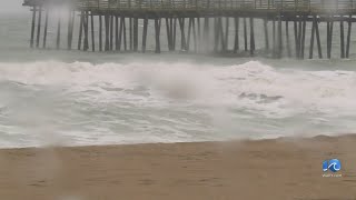 Oceanfront visitors dont let rain dampen good time [upl. by Yanrahs]