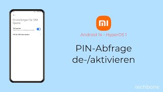 PINAbfrage deaktivieren oder aktivieren  Xiaomi Android 14  HyperOS 1 [upl. by Crissy]