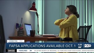 FAFSA applications available Oct 1 [upl. by Kamal]