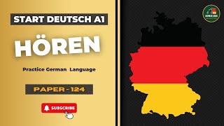 German Language Goethe A1 Exam Pattern  Paper  124  Hören mit mit Lösungen [upl. by Cirtap432]