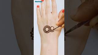 New simple mehndi design  mehndidesigns youtubeshorts easymehndi viralshort [upl. by Curzon67]