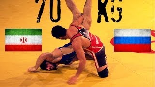 1st Place Match  70Kg  Mens Freestyle Wrestling World Cup 2014 [upl. by Yremogtnom]