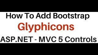 How To Add Glyphicon In the mvc textbox controls Bootstrap [upl. by Ennairrek]