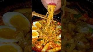 EXTRA SPICY NOODLES asmr food korean [upl. by Alegna52]