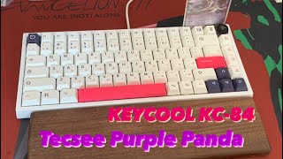 Keycool KC84 Sound Comparison  Case Foam amp Plasticine Dampening Mod [upl. by Egarton242]