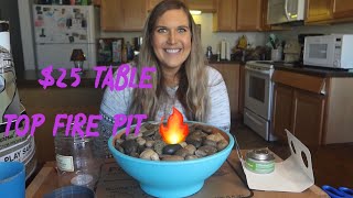 DIY 25 TABLE TOP FIRE PIT 🔥 [upl. by Adnuhsor183]