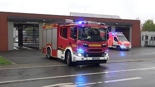 DoppelScania HLF 20  DLK 23  RTW Berufsfeuerwehr Hamm FW 2 [upl. by Nnagrom]