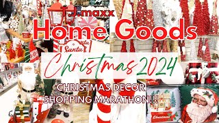 CHRISTMAS 2024 AT TJMAXX\HOMEGOODS  TJMAXX 2024 CHRISTMAS DECOR SHOPPING  Christmas Decor 2024 [upl. by Llyrat]