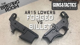 AR15 Lower Receivers Forged vs Billet [upl. by Ludlow]