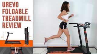 UREVO Foldable Treadmill Review  Affordable Compact Home Treadmill [upl. by Meid294]