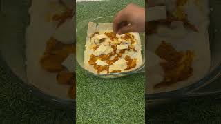 Easy chicken lasagna using samosa sheettrending shorts foodie easyrecipe snacks [upl. by Arlon738]