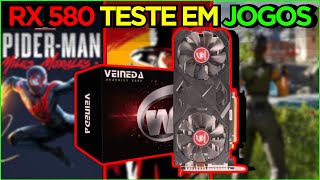 RX 580 TESTE EM JOGOS EM 2024 RX 580 8GB 2048SP  RYZEN 5 5600G 32GB RAM 3200MHZ [upl. by Maddis]