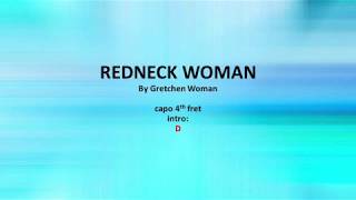 Redneck Woman by Gretchen Wilson  Easy acoustic chords and lyrics [upl. by Frida]