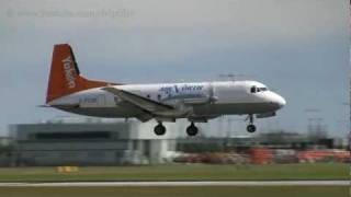 Air North HS748 AC B767 bounce landing at YVR [upl. by Aryt]