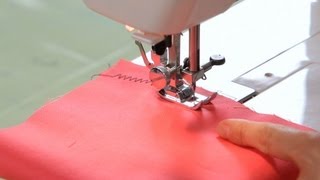 How to Make a Zigzag Stitch  Sewing Machine [upl. by Mayrim]