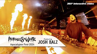 Motionless In White featuring Josh Balz  Apocalypse Fest 2024  360 VR Video [upl. by Yuzik]