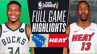 BUCKS at HEAT  NBA INSEASON TOURNAMENT 🏆  FULL GAME HIGHLIGHTS  November 28 2023 [upl. by Idroj]