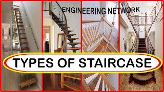 What are Different types of stair  Types of stair  Classification of stair  Engineering Network [upl. by Assirrak544]