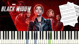 Black Widow  Smells Like Teen Spirit  PIANO TUTORIAL  SHEET amp MIDI [upl. by Rafaelia]