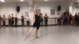 Battements Tendus amp Dégagés in Épaulement ballet class tutorial beginner [upl. by Anwahsak]