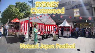 4K Walking  Matsuri Japan Festival in Chatswood 2024 [upl. by Ettebab]