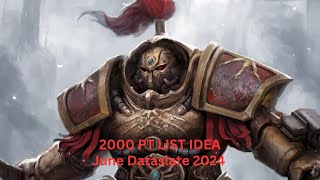 Adeptus Custodes 2000pt List June Dataslate [upl. by Lessirg]