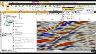 Seismic Interpretation different methodologies in Petrel II Manual and Auto tracking combination [upl. by Birmingham]