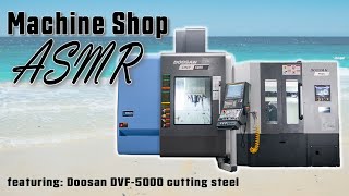 ASMR  Machine Shop ASMR  Doosan DVF5000  5Axis CNC Machine [upl. by Ellehsram]