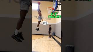 World’s SHORTEST DUNKER 5’4 163cm viral subcribe follow dunk basketball [upl. by Maxim]