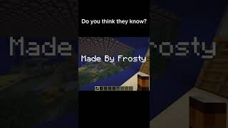 Do you think they know shorts viralvideo minecraft [upl. by Harley]