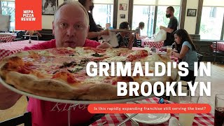 Grimaldis Pizzeria Under the Brooklyn Bridge Pizza Review [upl. by Fredrick859]