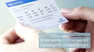 Brillenwerte gleich Kontaktlinsenwerte  Tipps von Lensbest [upl. by Earej]