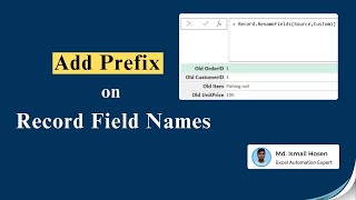 Add Prefix on Record Field Names The easy way [upl. by Inkster]