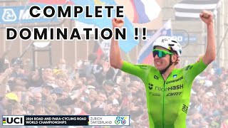 Mens Road Race World Championships 2024 🚲  UCI  Complete Cycling DOMINATION [upl. by Lenroc]