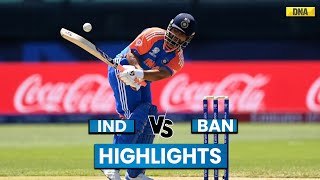 India Vs Bangladesh Highlights WarmUp Match Team India Won By 60 Runs I T20 World Cup 2024 [upl. by Snah127]