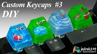 DIY Resin Custom Keycaps 3  RESIN ART [upl. by Swor]