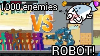 1000 enemies vs ROBOT  Full rabbit glitch  Anger of Stick 5 [upl. by Odlavso844]