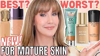 5 BEST amp WORST New Foundations for Mature Skin 2024  Foundation Roundup [upl. by Rehpotsirhcnhoj408]