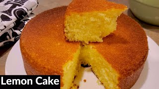 How to Make Fluffy LEMON CAKE  Homemade  Bake with Me [upl. by Gentry]