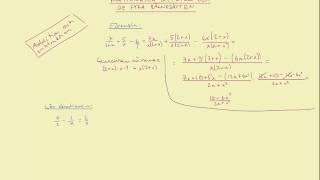 Matematik 3b Rationella uttryck  del 2 [upl. by Arammahs904]