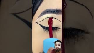 makeup eyeliner eyemakeup makeuptutorial eyemakeuptutorial bollywood music pushpa newsong [upl. by Atteugram]