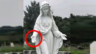 SHOCKING Virgin Mary Statues CAUGHT MOVING On Camera [upl. by Rap824]