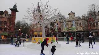 winter plopsaland de panne dorpsplein met schaatsbaan 2018 [upl. by Ynafets]