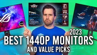 Best 1440p Gaming Monitors of 2023 October Update [upl. by Laaspere]