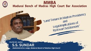 quotLand Tenure in Madras Presidency and Legal Implications of Ryotwari Settlementquot  MMBA [upl. by Adamina771]