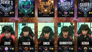 ALL T1 Play URF Together  Faker  Zeus  Oner  Gumayusi  Keria [upl. by Jasmine]