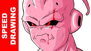 Drawing Kid BUU Dragon Ball Z [upl. by Aneis]