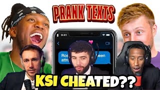 FILLY EXPOSED KSI for CHEATING in SIDEMEN PRANK TEXT ROULETTE [upl. by Volding]