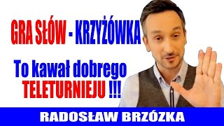 Radosław Brzózka dla Ku Prawdzie Gra Słów  Krzyżówka to kawał dobrego teleturnieju [upl. by Kerril765]